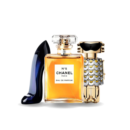 SADA 3 PARFÉMŮ GOOD GIRL, CHANEL Nº5, FAME 100ML